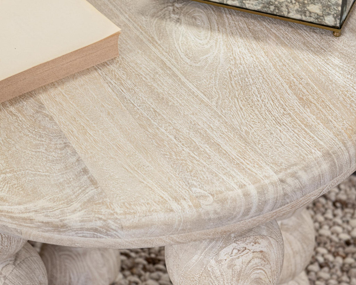 Adir End Table - Cream