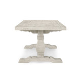 Caleb Dining Table - Distressed Ivory by Classic Home at Eve Furniture
