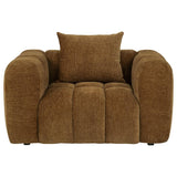 Lazaro Bronze Fabric Upholstered Wide Channel Accent Chair by Coaster at Eve Furniture