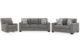 Deltona Graphite Sofa, Loveseat and Recliner