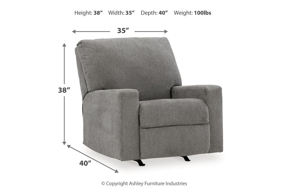 Deltona Graphite Sofa, Loveseat and Recliner