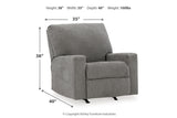 Deltona Graphite Sofa, Loveseat and Recliner