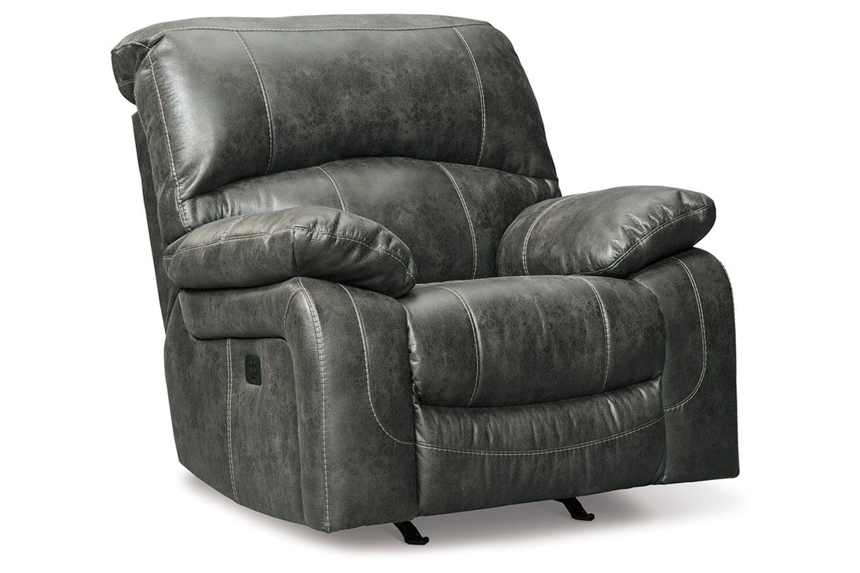 Dunwell Steel Power Reclining Sofa and Loveseat with Power Recliner