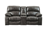 Dunwell Steel Power Reclining Loveseat with Console