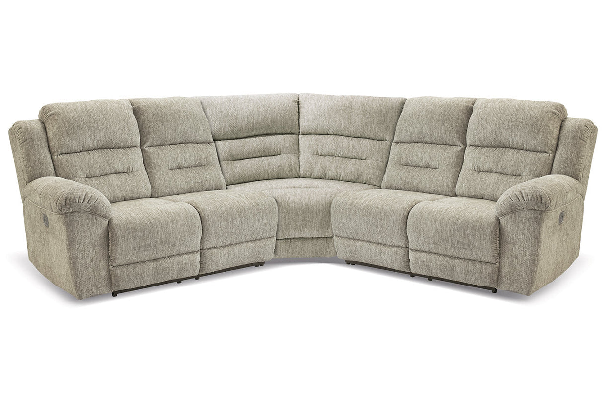 Family Den Pewter 3-Piece Power Reclining Sectional