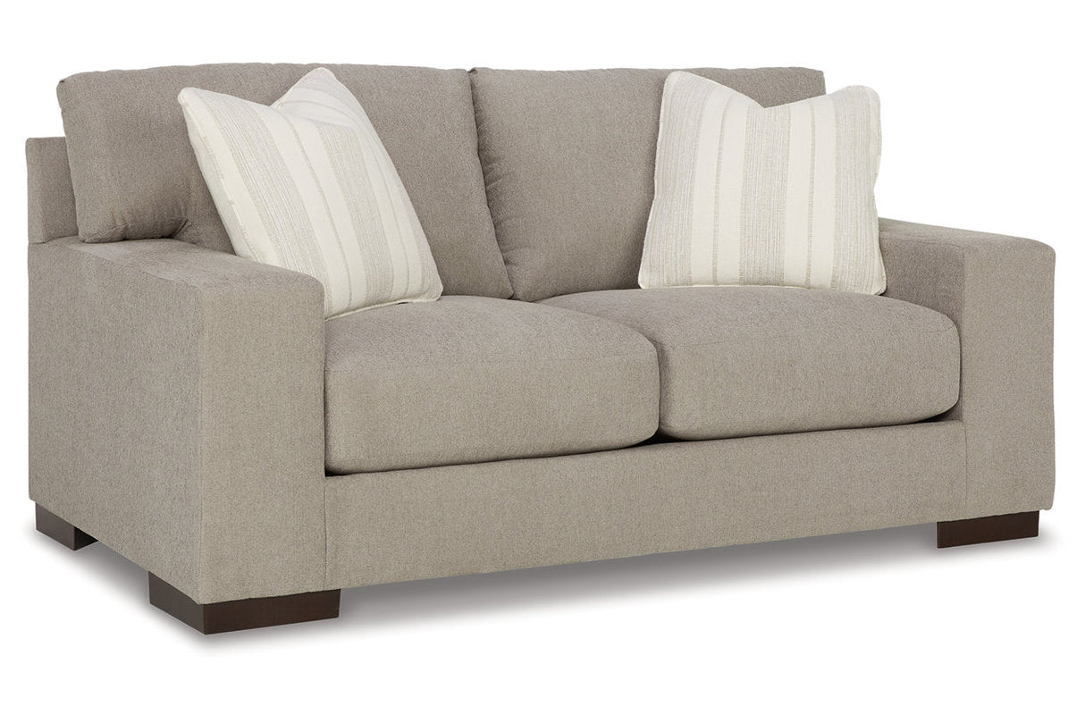 Maggie Flax Sofa and Loveseat