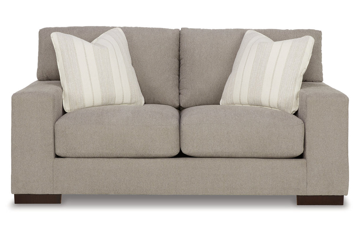 Maggie Flax Sofa and Loveseat