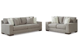 Maggie Flax Sofa and Loveseat