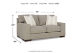 Maggie Flax Sofa and Loveseat