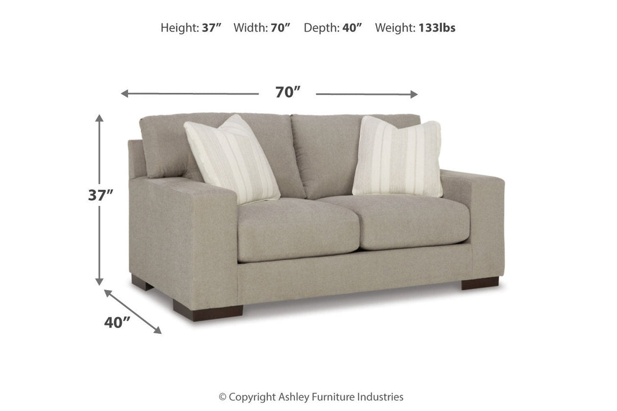 Maggie Flax Sofa, Loveseat, Oversized Chair and Ottoman