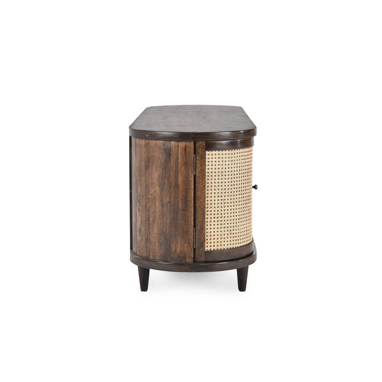 Teresa 4 Door Buffet - Walnut/Natural Brown by Classic Home at Eve Furniture