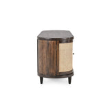 Teresa 4 Door Buffet - Walnut/Natural Brown by Classic Home at Eve Furniture