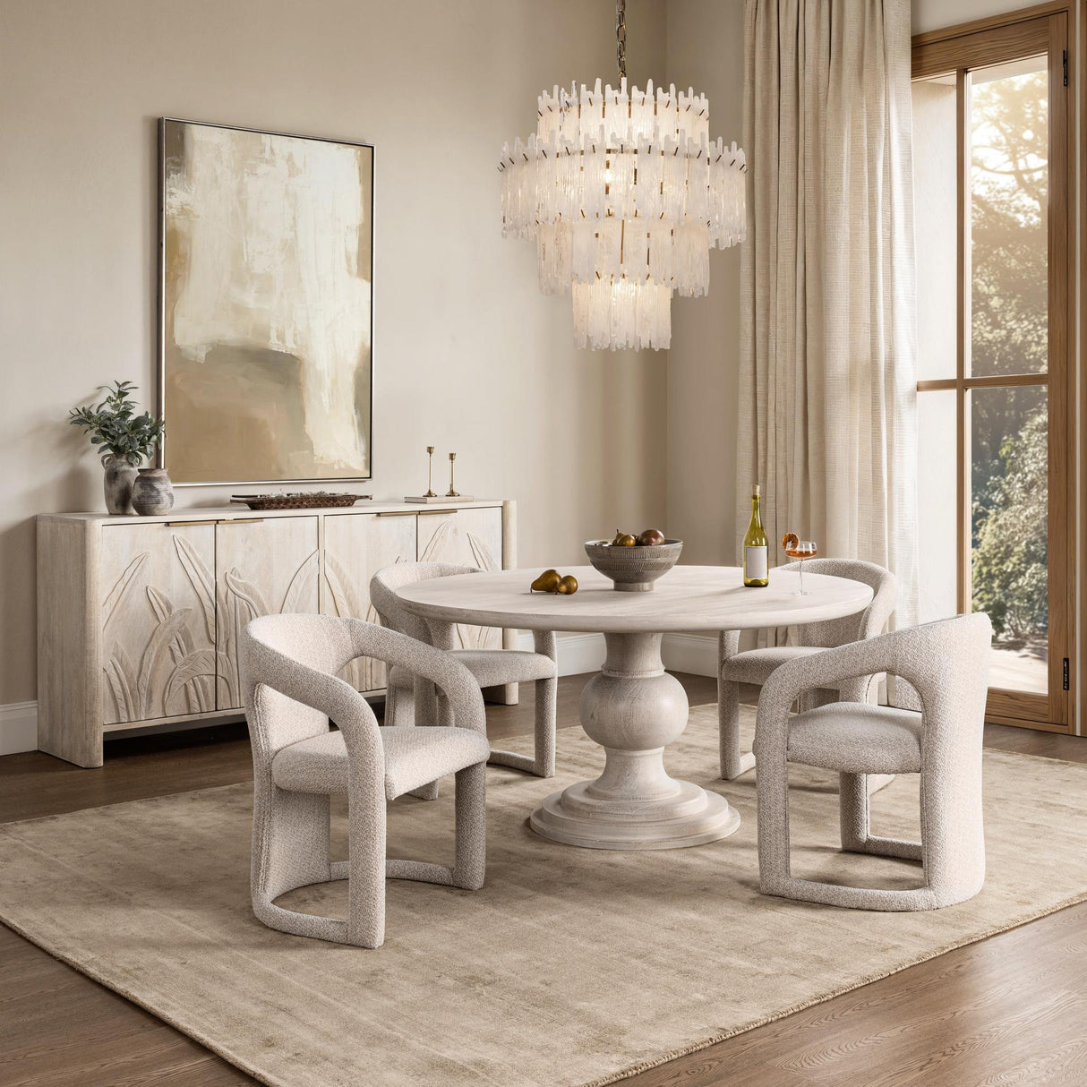 Ledro 4 Door Cabinet - Cream