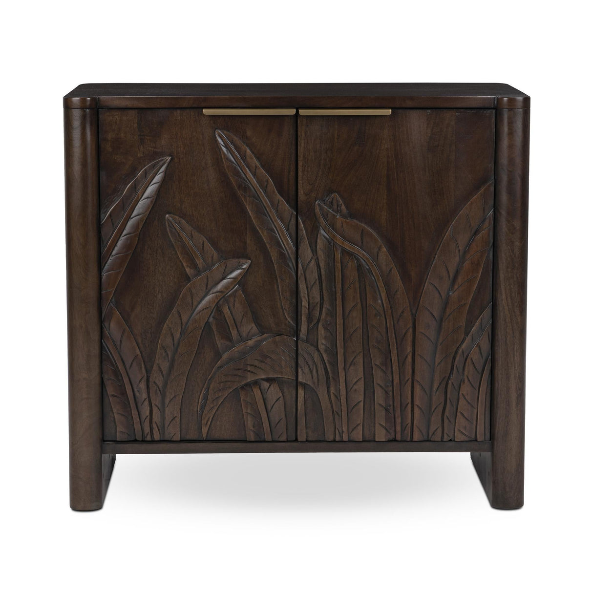 Ledro 2 Door Cabinet - Dark Brown by Classic Home at Eve Furniture