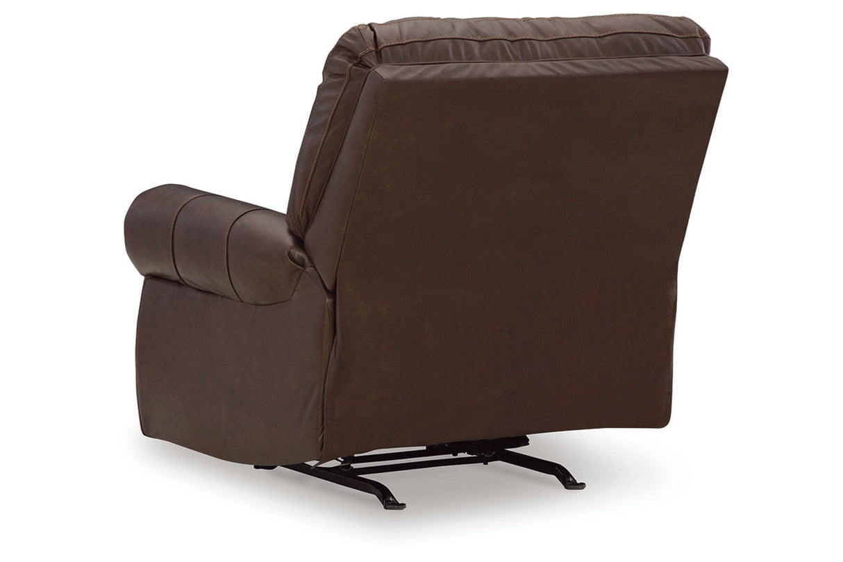 Colleton Dark Brown Sofa and Recliner