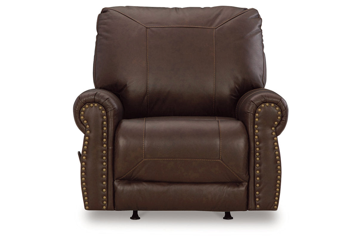 Colleton Dark Brown Sofa and Recliner