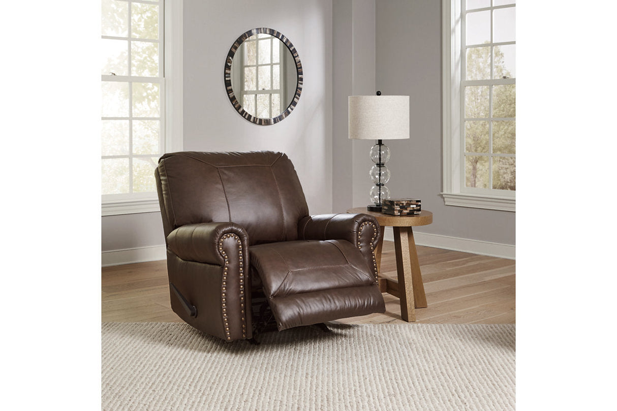 Colleton Dark Brown Sofa and Recliner