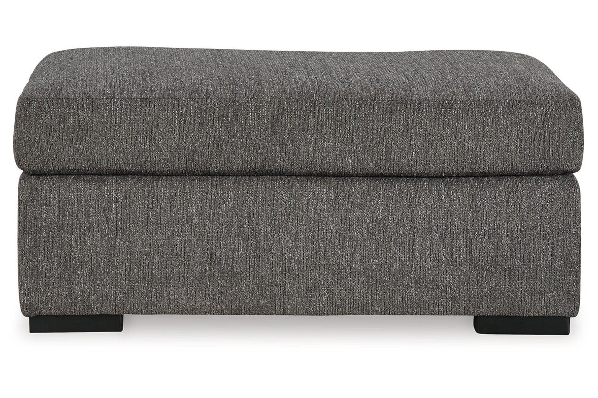 Gardiner Pewter Sofa Chaise and Ottoman