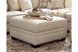 Luxora Bisque Ottoman With Storage