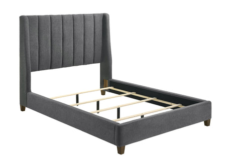 Agnes Charcoal Boucle King Upholstered Bed