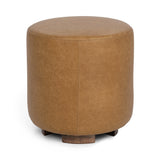 Millo 18" Round Ottoman - Sedona Brown