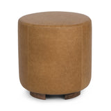 Millo 18" Round Ottoman - Sedona Brown