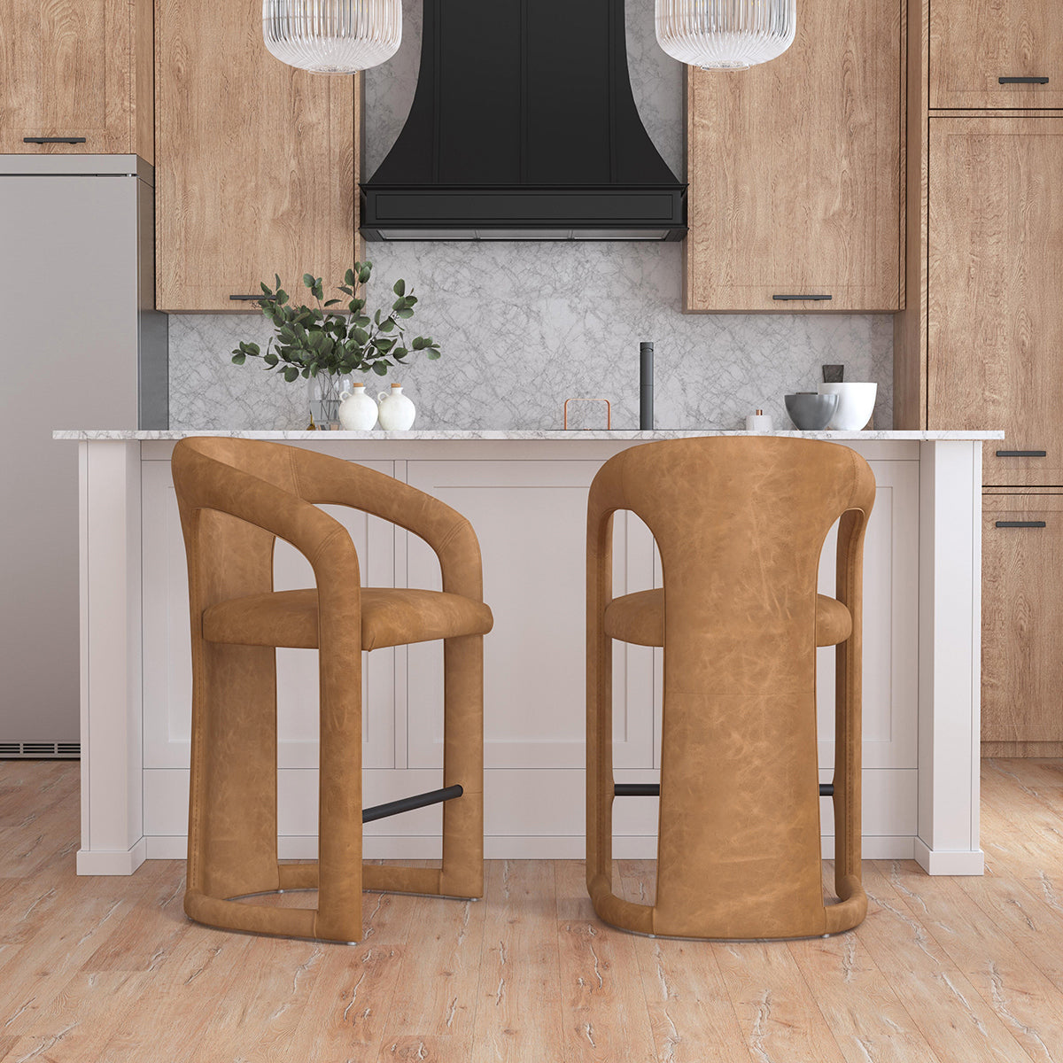 Archie Counter Stool - Maple Brown by Classic Home at Eve Furniture