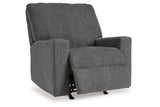 Rannis Pewter Full Sofa Sleeper and Recliner