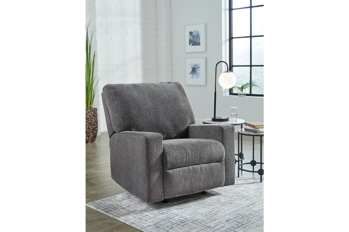 Rannis Pewter Full Sofa Sleeper and Recliner