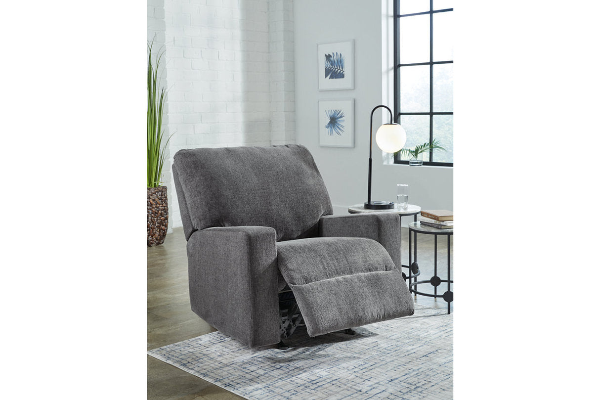 Rannis Pewter Full Sofa Sleeper and Recliner