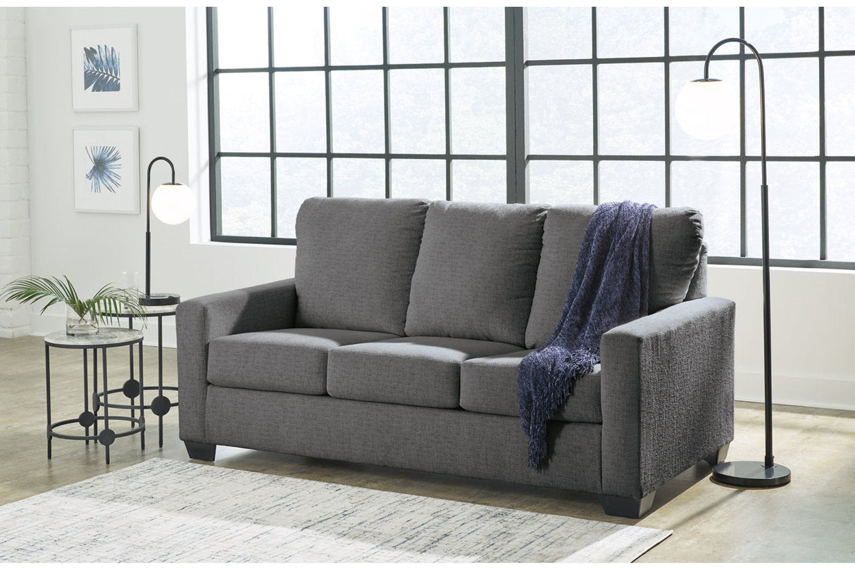 Rannis Pewter Full Sofa Sleeper and Recliner