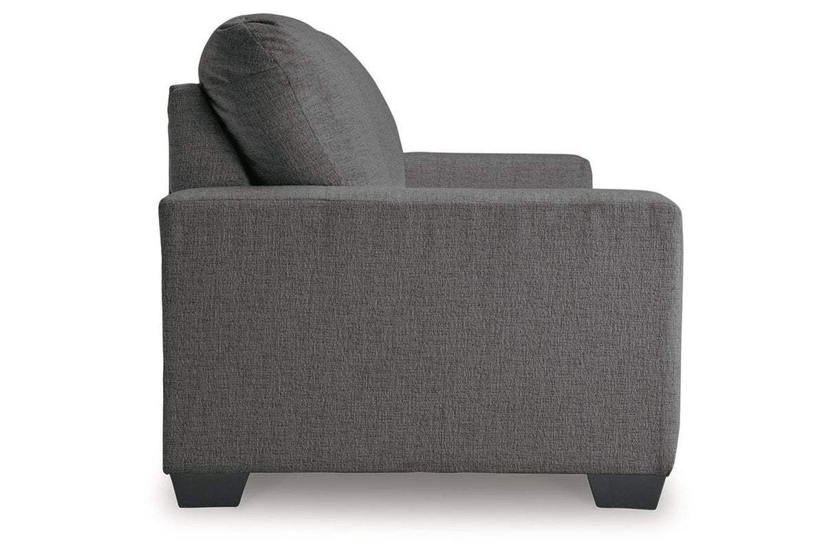 Rannis Pewter Full Sofa Sleeper and Recliner