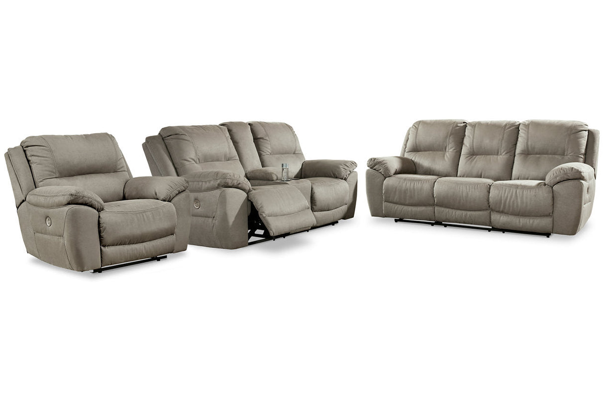 Next-Gen Gaucho Putty Power Reclining Sofa, Loveseat and Recliner