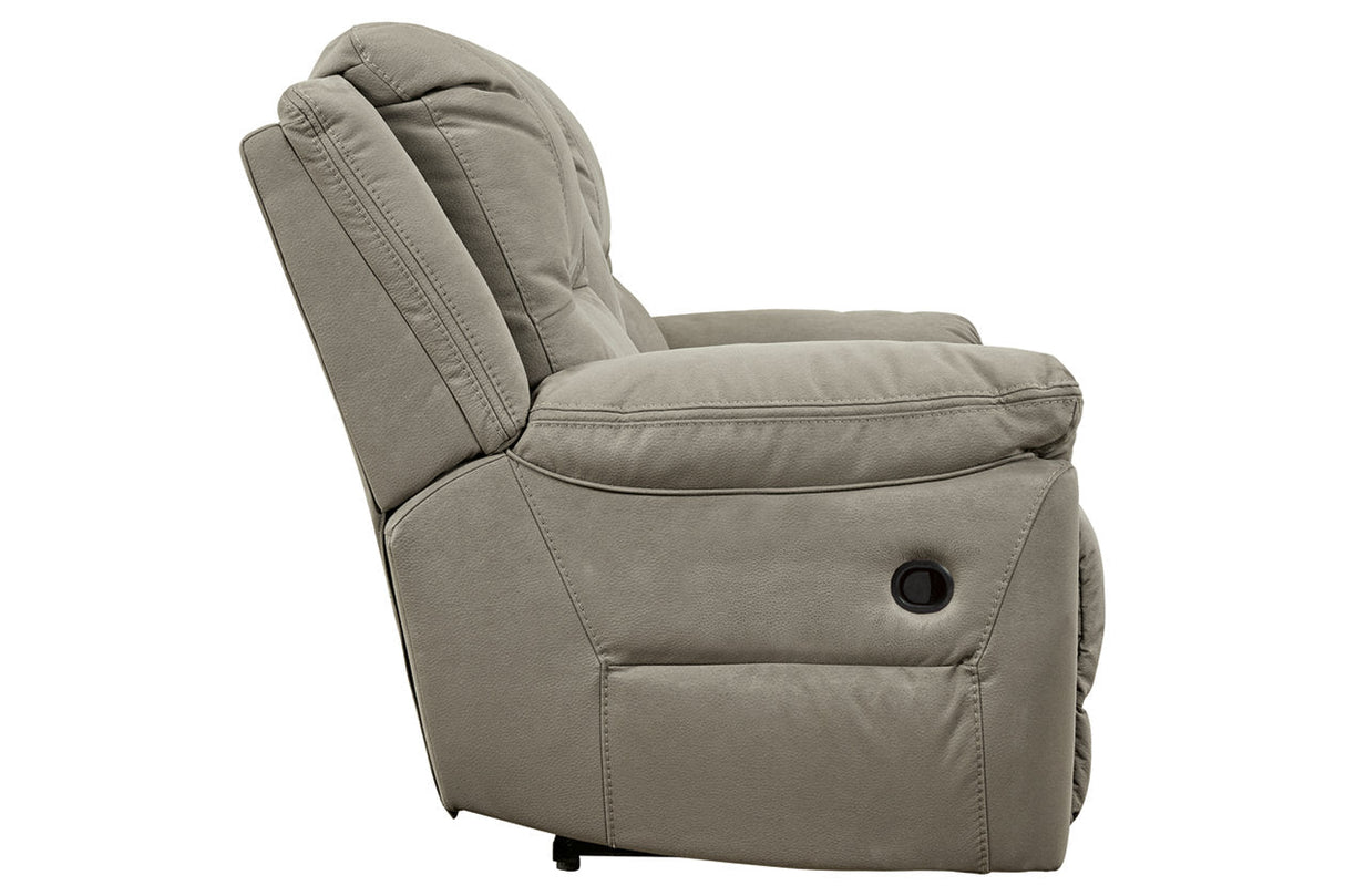 Next-Gen Gaucho Putty Reclining Loveseat with Console