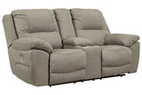 Next-Gen Gaucho Putty Power Reclining Loveseat with Console