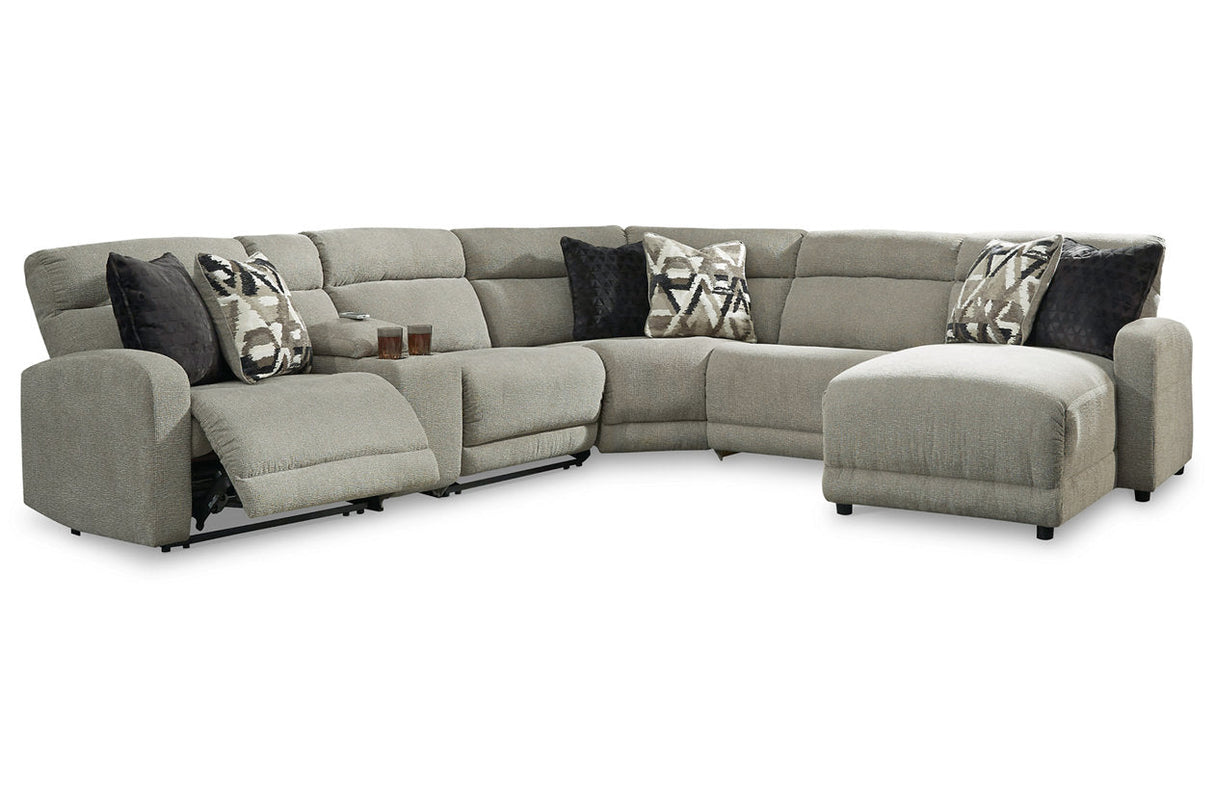 Colleyville Stone 6-Piece Power Reclining Sectional with Chaise