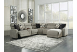 Colleyville Stone 6-Piece Power Reclining Sectional with Chaise