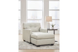 Belziani Coconut Oversized Chair and Ottoman