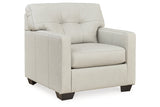 Belziani Coconut Oversized Chair and Ottoman