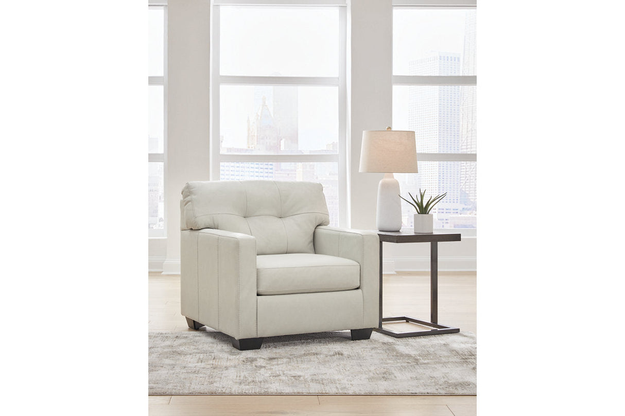 Belziani Coconut Oversized Chair and Ottoman