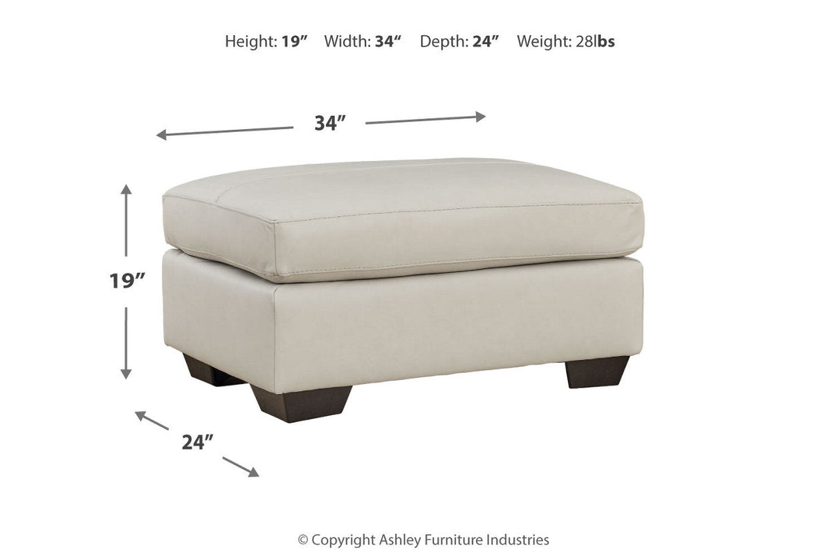 Belziani Coconut Sofa, Loveseat, Oversized Chair and Ottoman