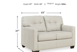 Belziani Coconut Sofa, Loveseat, Oversized Chair and Ottoman