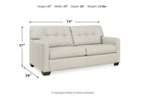 Belziani Coconut Sofa, Loveseat, Oversized Chair and Ottoman