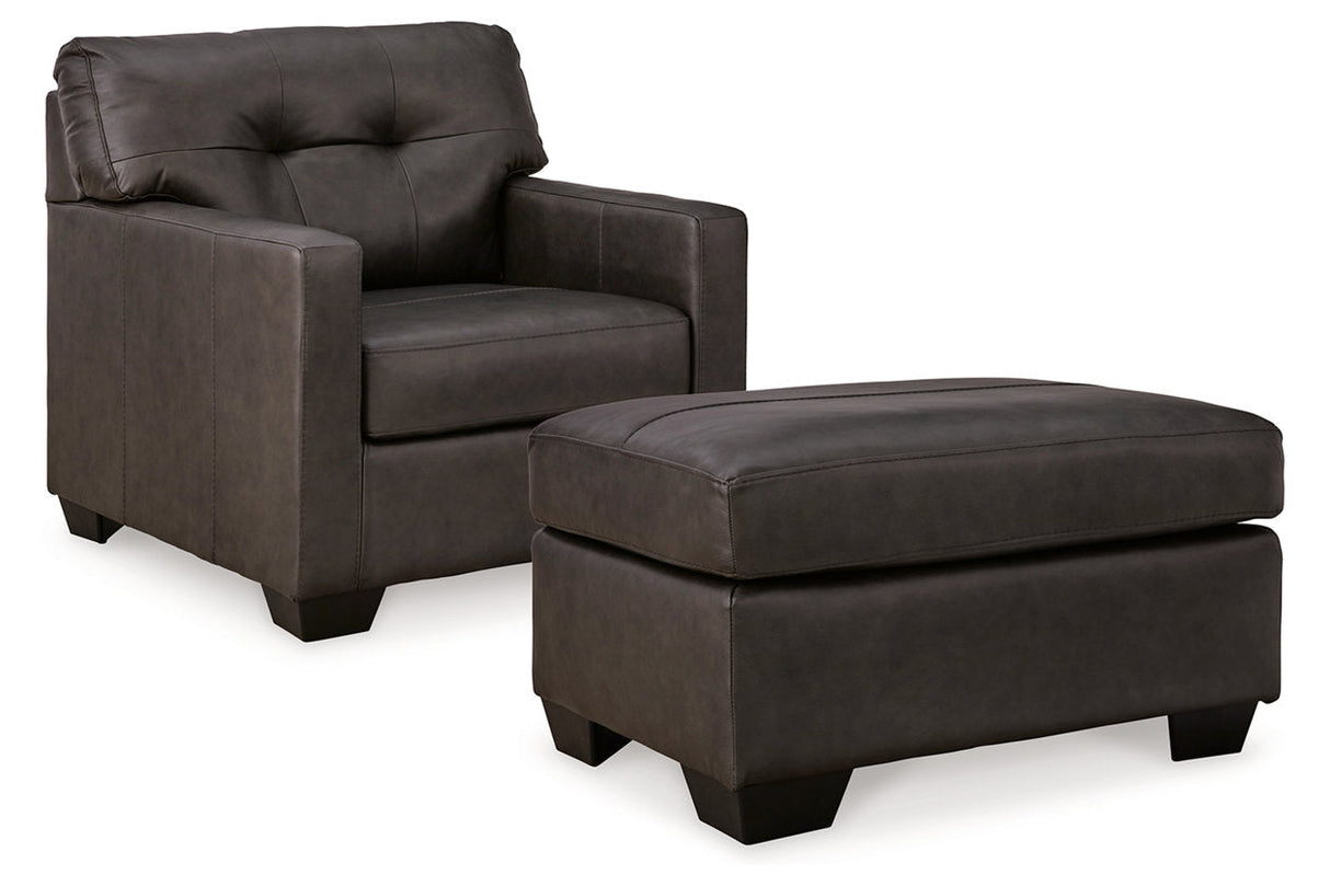 Belziani Storm Oversized Chair and Ottoman