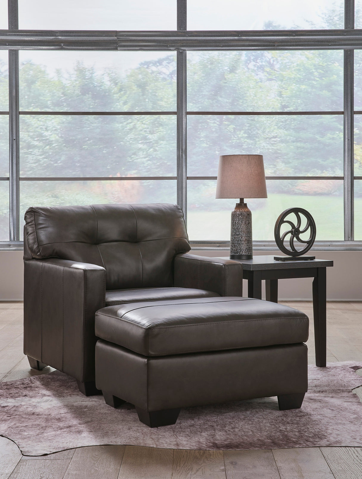 Belziani Storm Leather Living Room Set