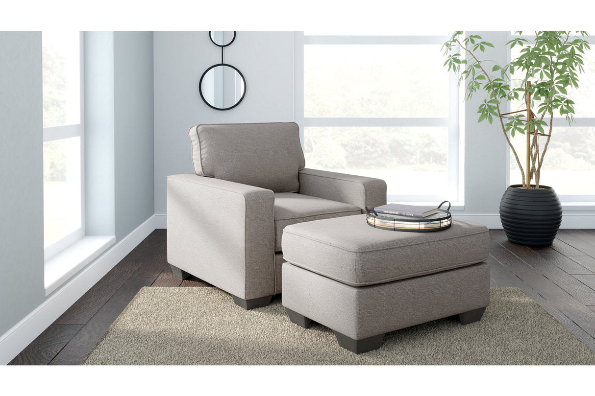 Greaves Stone Chair and Ottoman