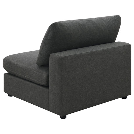 Serene Charcoal 4-Piece Upholstered Modular Sectional Sofa by Coaster at Eve Furniture