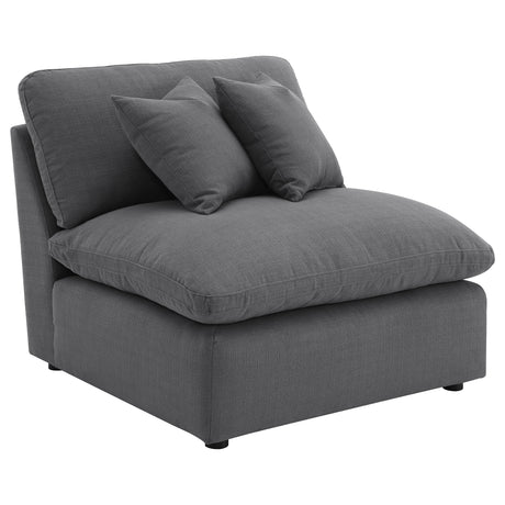 Hobson Charcoal 5-Piece Upholstered Modular Sectional Sofa by Coaster at Eve Furniture
