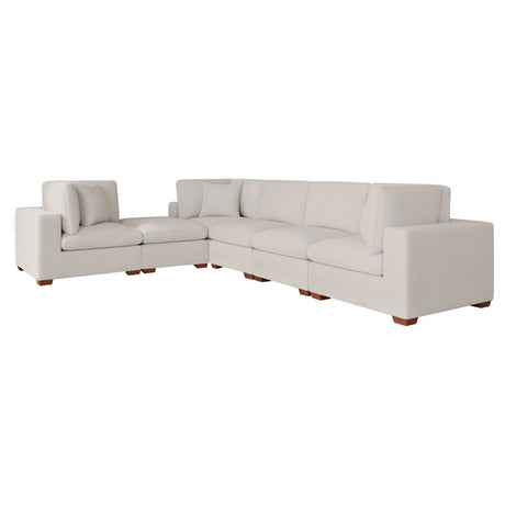 Lakeview Ivory 6-Piece Upholstered Modular Sectional Sofa by Coaster at Eve Furniture
