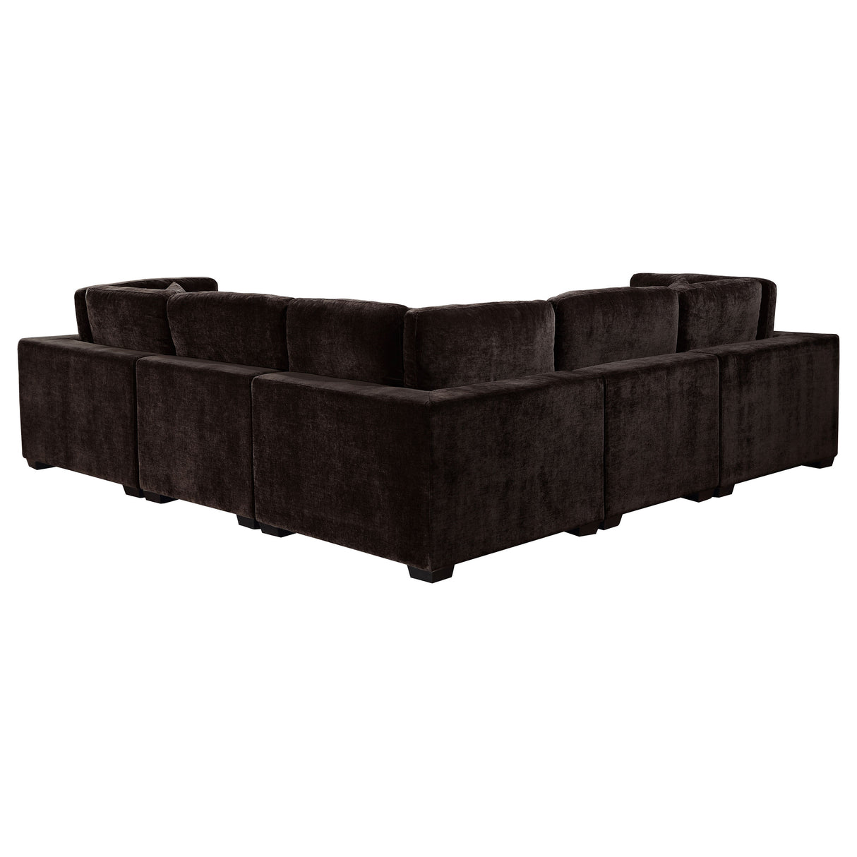 Lakeview Chocolate 6-Piece Upholstered Modular Sectional